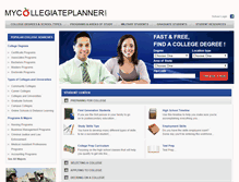 Tablet Screenshot of mycollegiateplanner.com